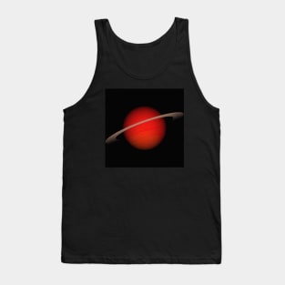 Saturn in red Tank Top